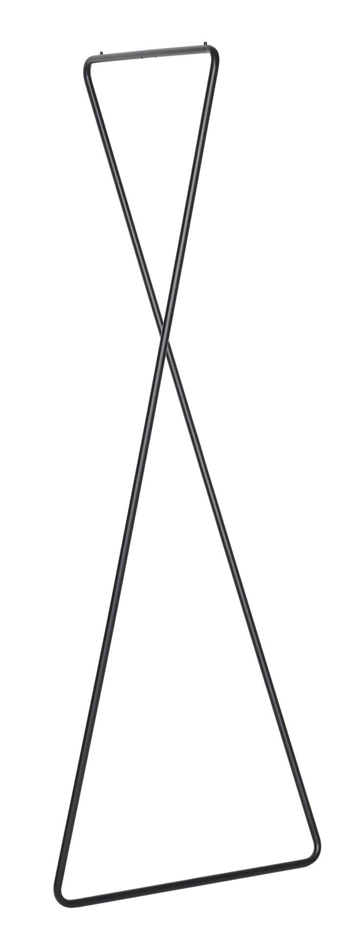 Schwarze Linnea Wandgarderobe von Schönbuch, minimalistisches Design aus Metall für Flur und Eingangsbereich.