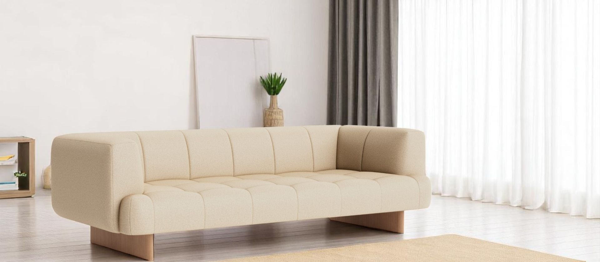 Quilton Lift Sofa 3-Sitzer Hay
