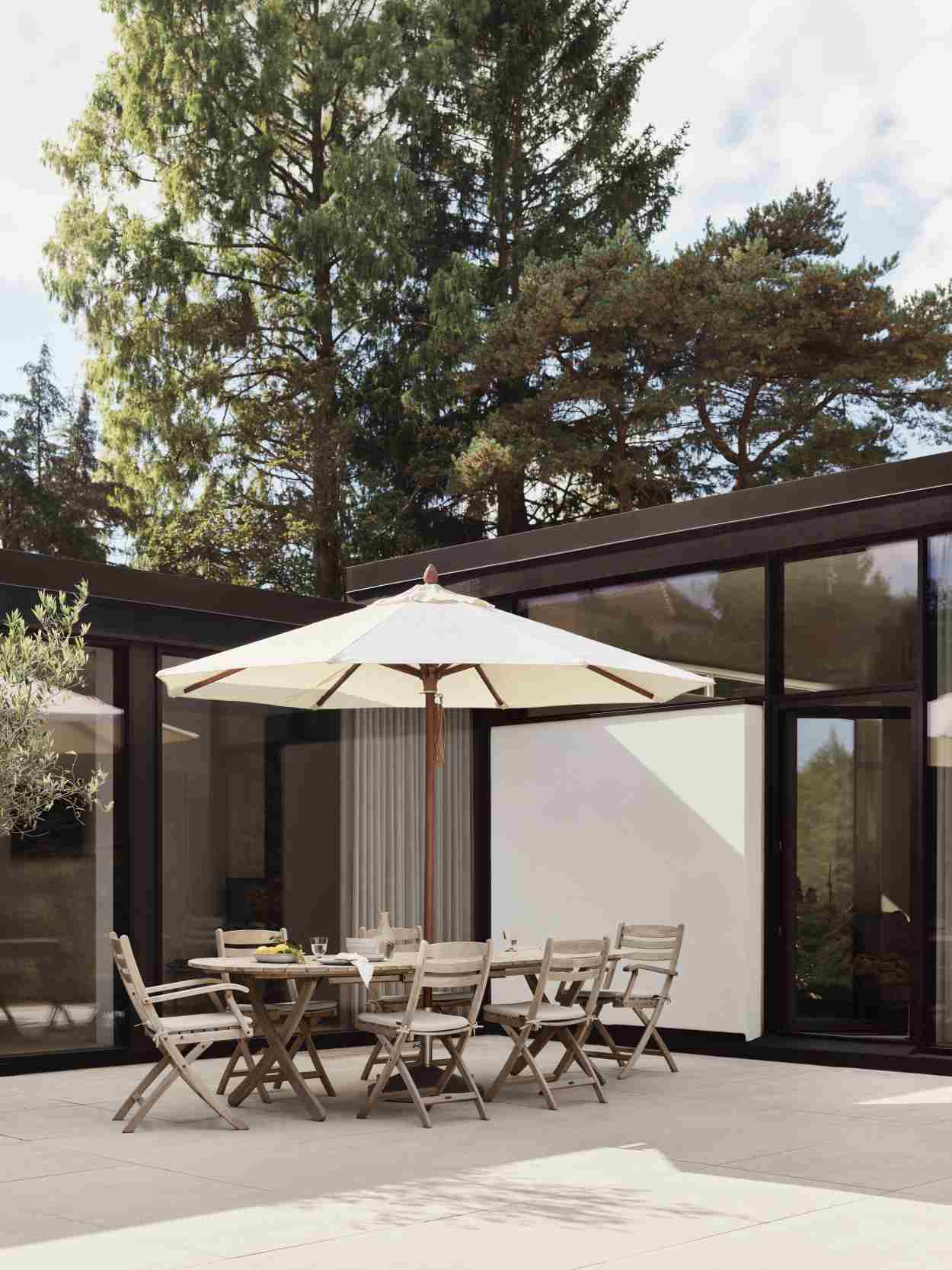 Messina Sonnenschirm Skagerak by Fritz Hansen Ø 210 cm / Off white