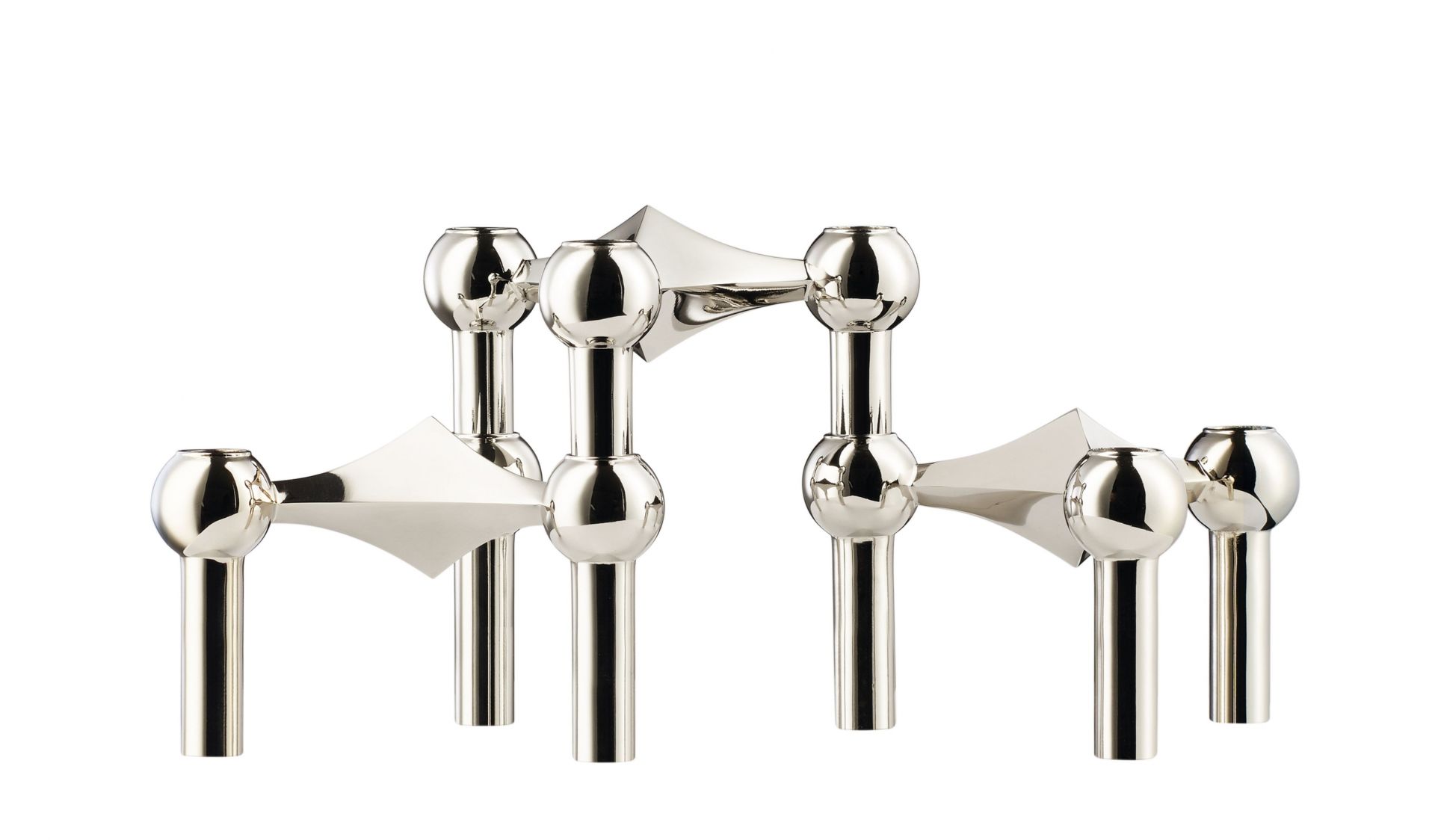 STOFF NAGEL クローム3点 Kerzenständer 3er Set Chrom Stoff Nagel | STOFF NAGEL 9034