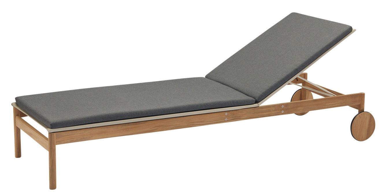 Pelagus Sunbed Sonnenliege Cushion Sitzkissen Outdoor Skagerak by Fritz Hansen Charcoal