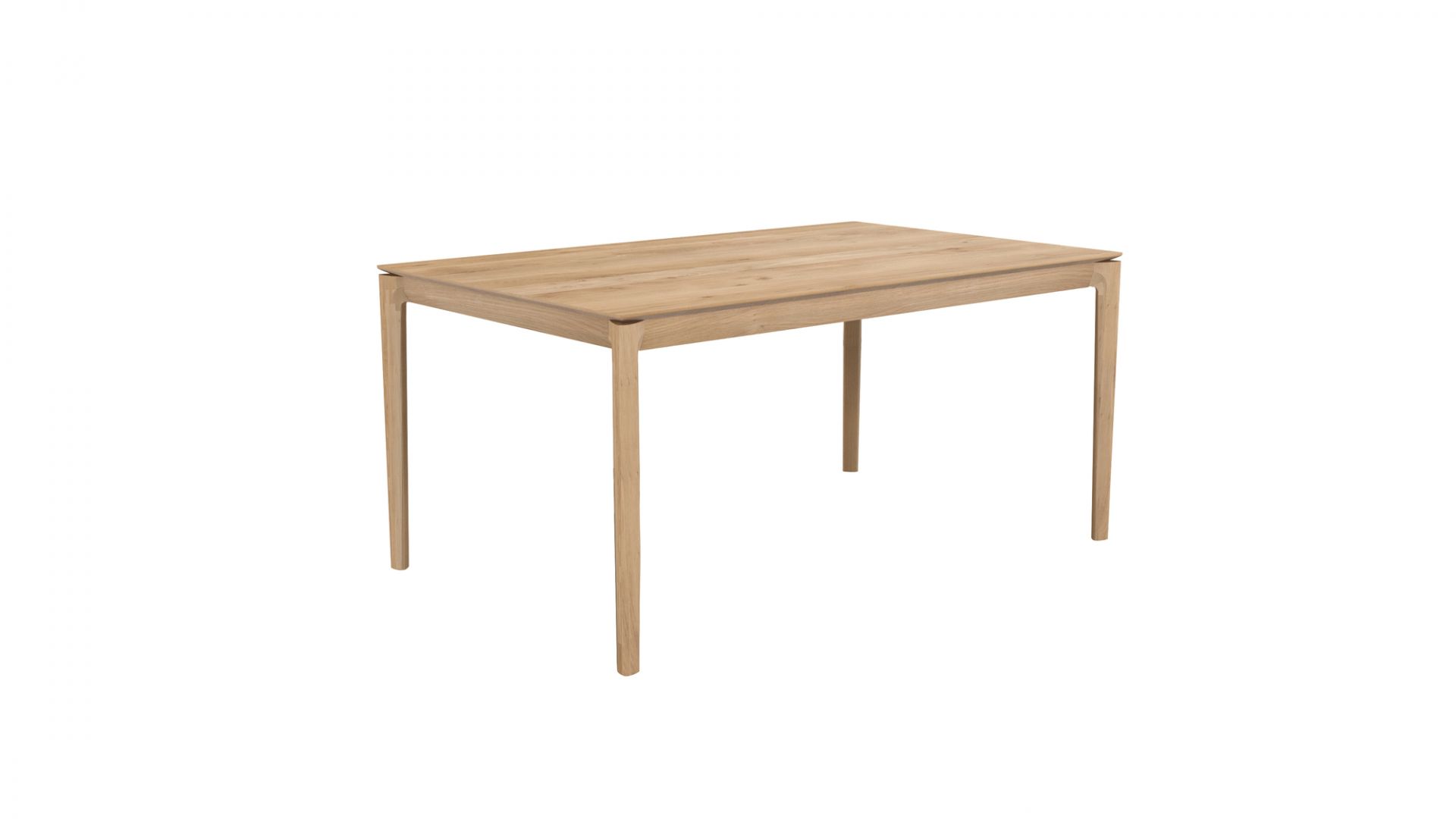 Ethnicraft Bok Esstisch aus Eiche, minimalistisches Design mit klaren Linien und natürlicher Holzstruktur.