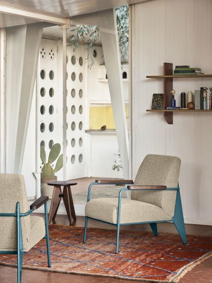 Tabouret Solvay Hocker Vitra Eiche dunkel massiv, Naturholz Schutzlack