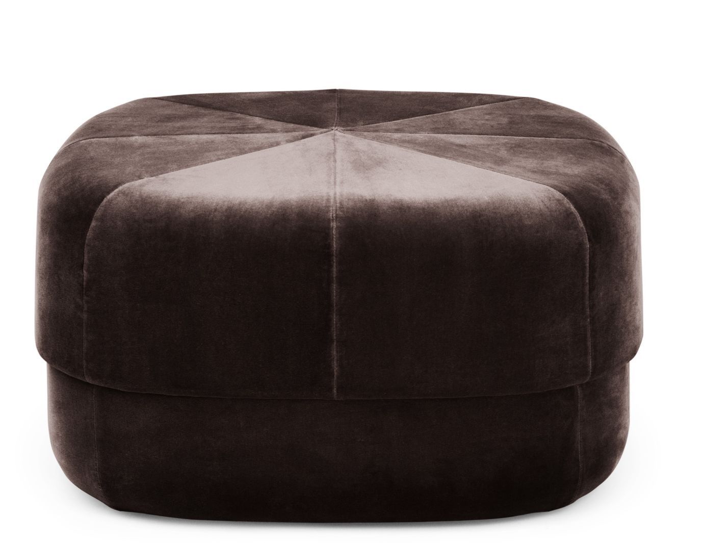 Brauner Circus Pouf Hocker von Normann Copenhagen, ideal als Sitzhocker oder Fußhocker.