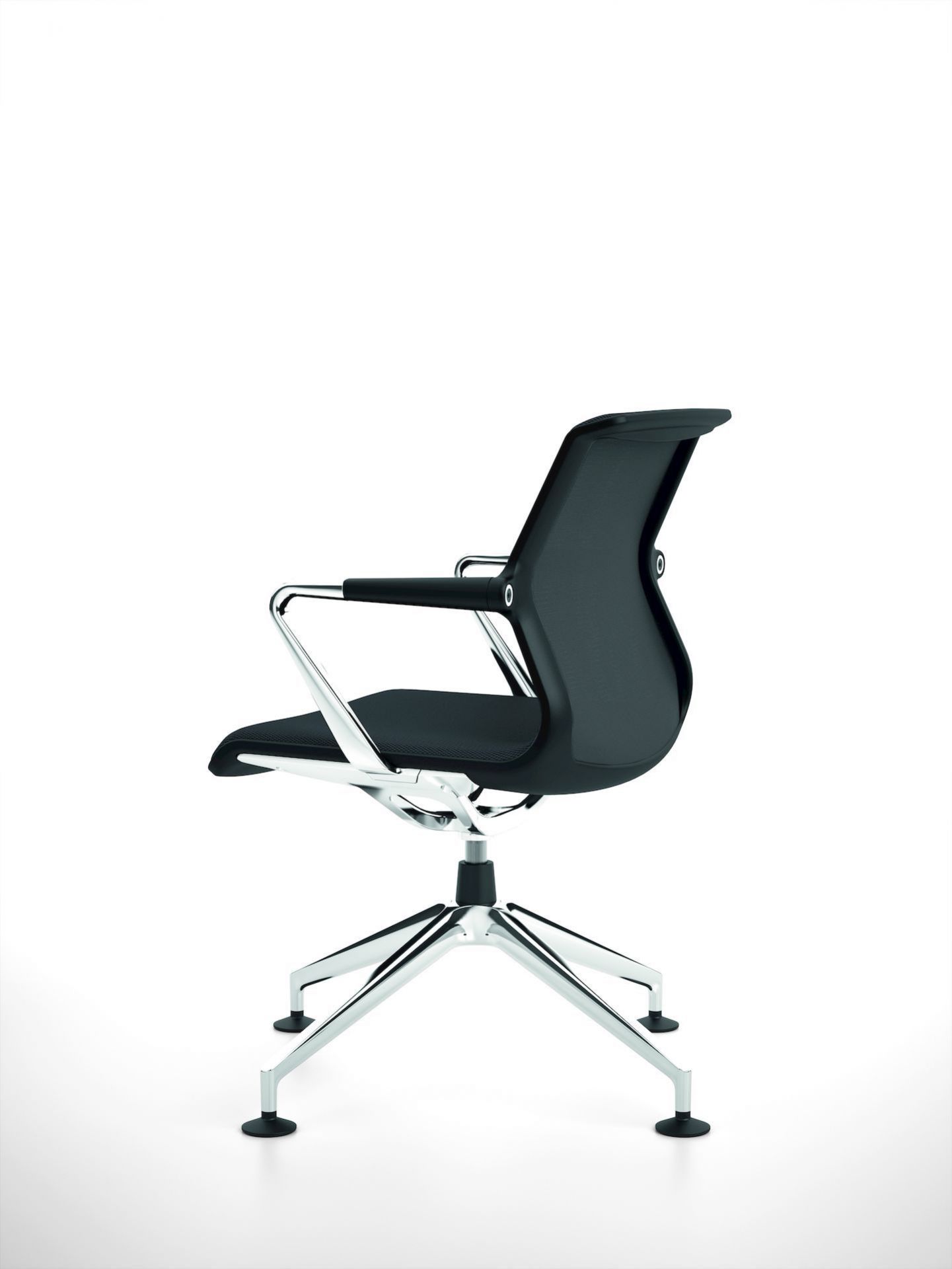 Vitra Unix Chair Drehstuhl mit Viersternfuß in Schwarz, ergonomisch und modern für Büro und Homeoffice.