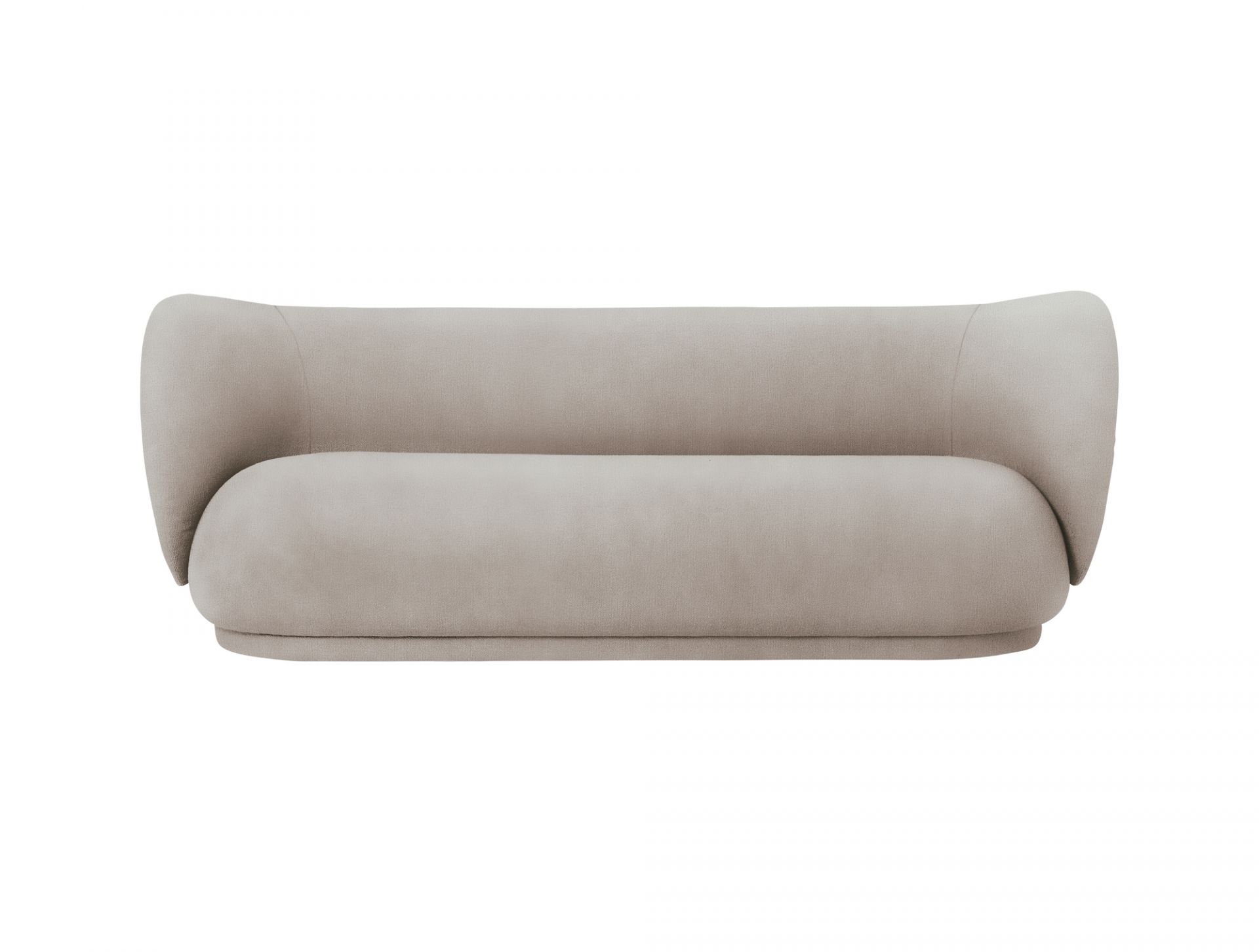 Beige Rico Sofa von Ferm Living, ein moderner 3-Sitzer für Wohnzimmer und Lounge.