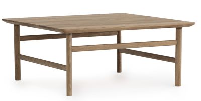 Quadratischer Grow Table Couchtisch von Normann Copenhagen aus hellem Eichenholz. Moderner Wohnzimmertisch.