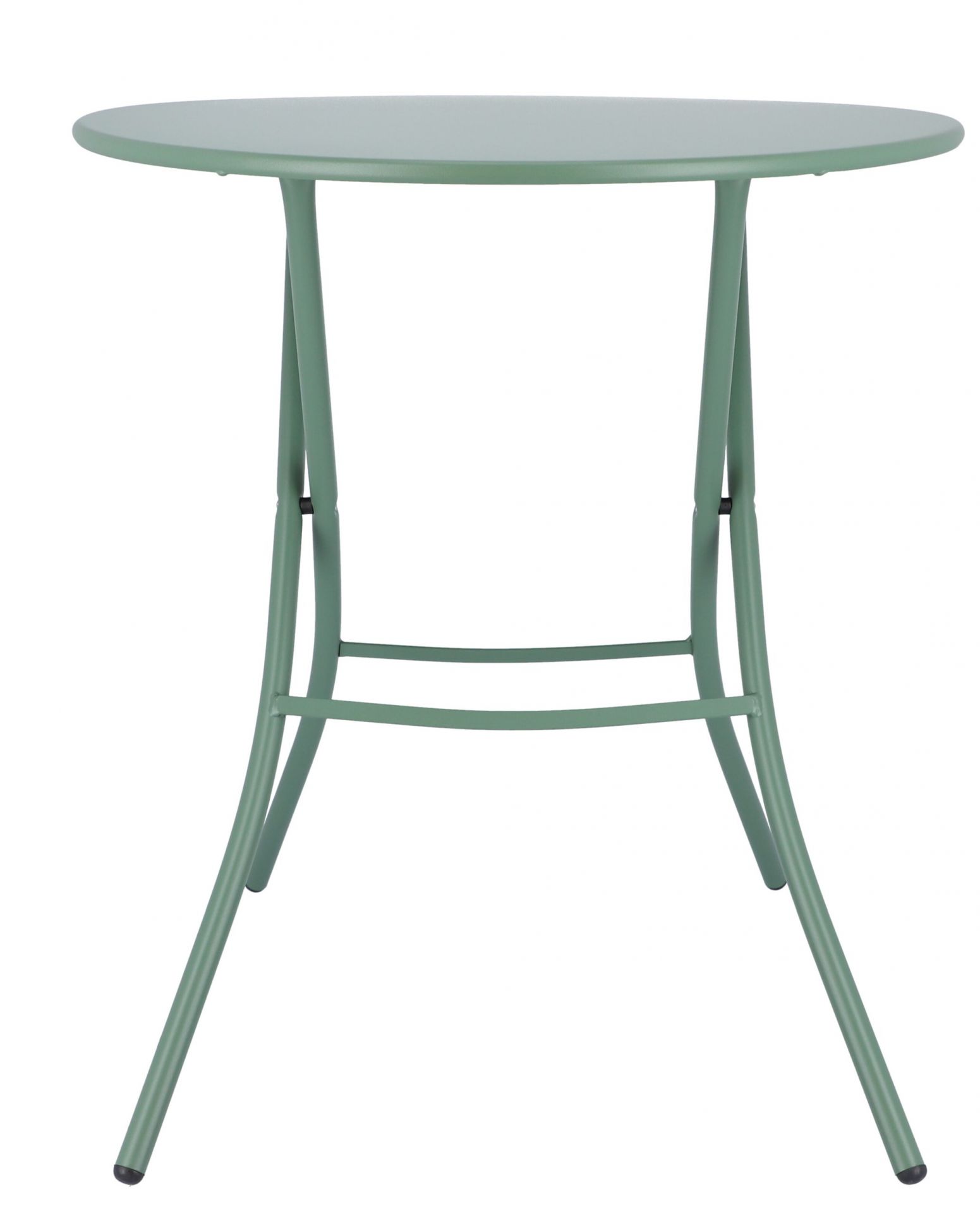 Salbeigrün lackierter Fiam Sirio Klapptisch von Jan Kurtz, ideal für Balkon und Garten.