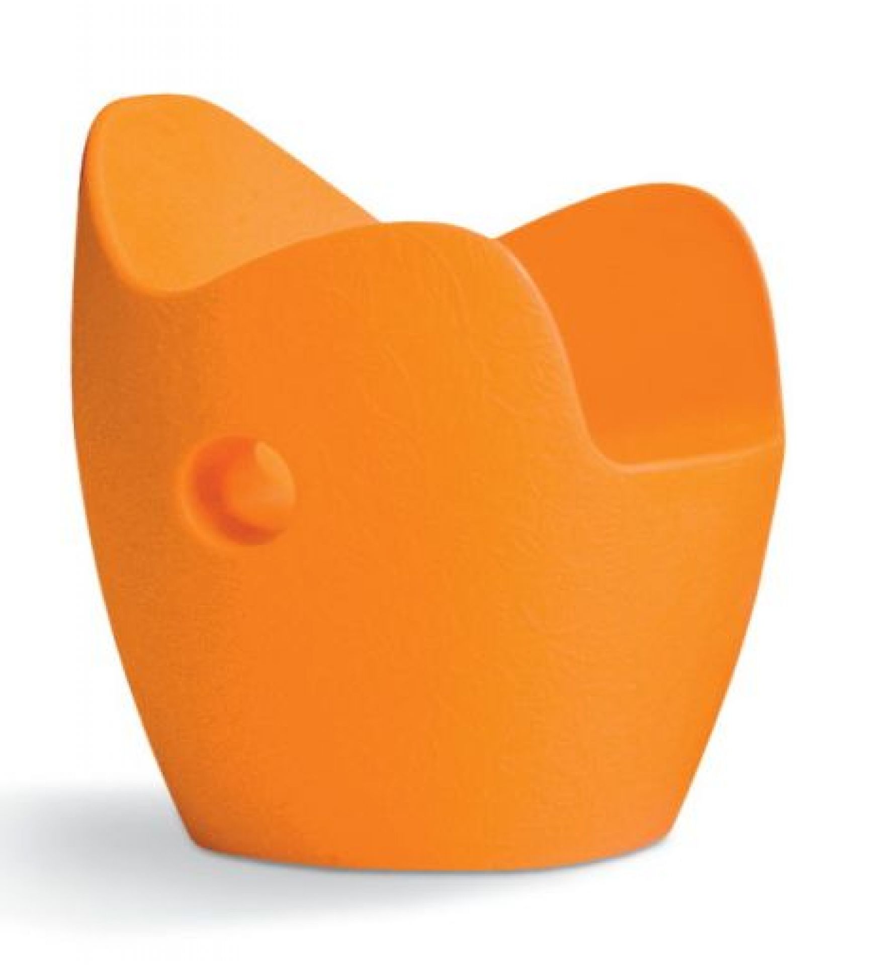 O-Nest Sessel in roter Dahlie Farbe von Moroso, moderner Design Sessel für Wohnzimmer.