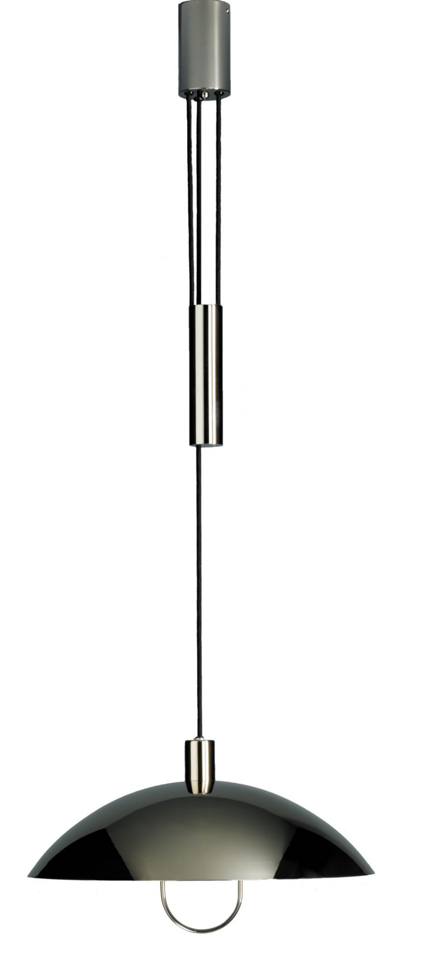 Tecnolumen HMB 25/500 Pendelleuchte mit Rollenzug, Bauhaus Design, höhenverstellbare Lampe für Wohnraum und Büro.