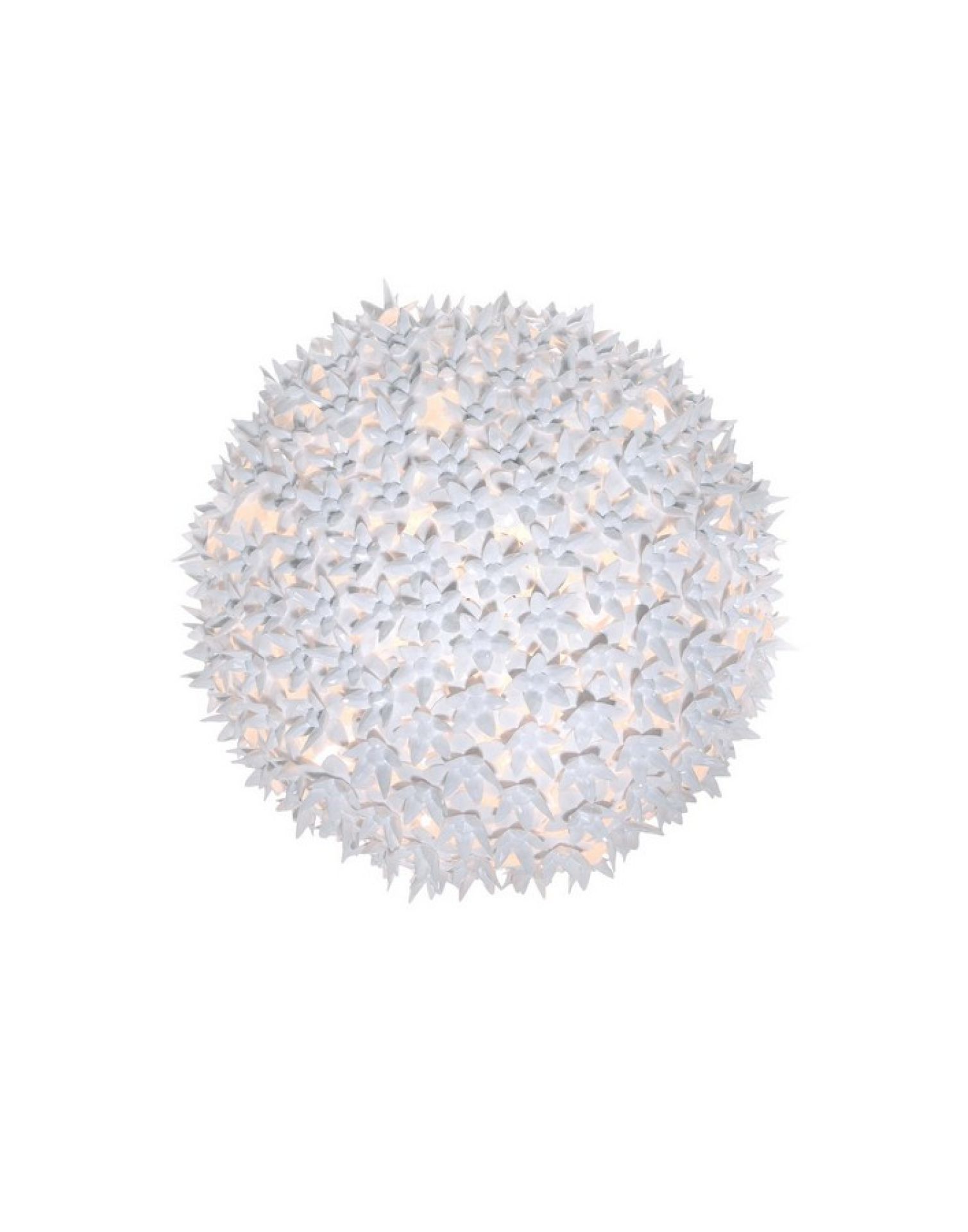 Weiße Bloom Deckenleuchte von Kartell, Blumendesign, moderne Lampe für Wohnzimmer und Schlafzimmer.