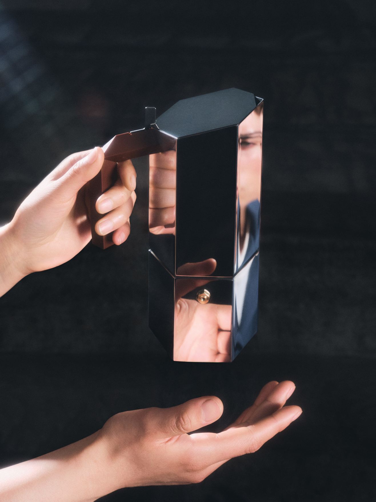 Menhir Espressokocher für 6 Tassen MA01 6 Alessi