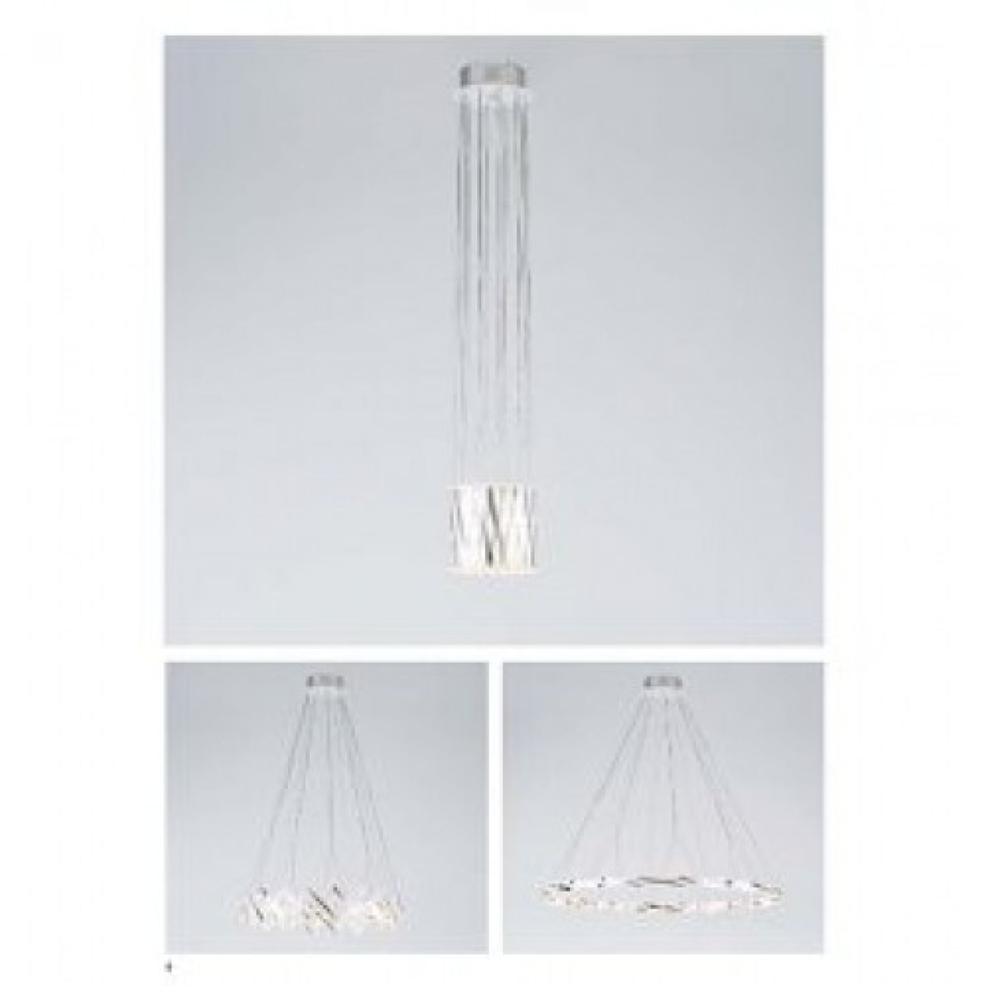 Zoom Pendelleuchte von Serien Lighting, moderne Hängelampe mit zylindrischem Diffusor und ringförmigen Lichtelementen.