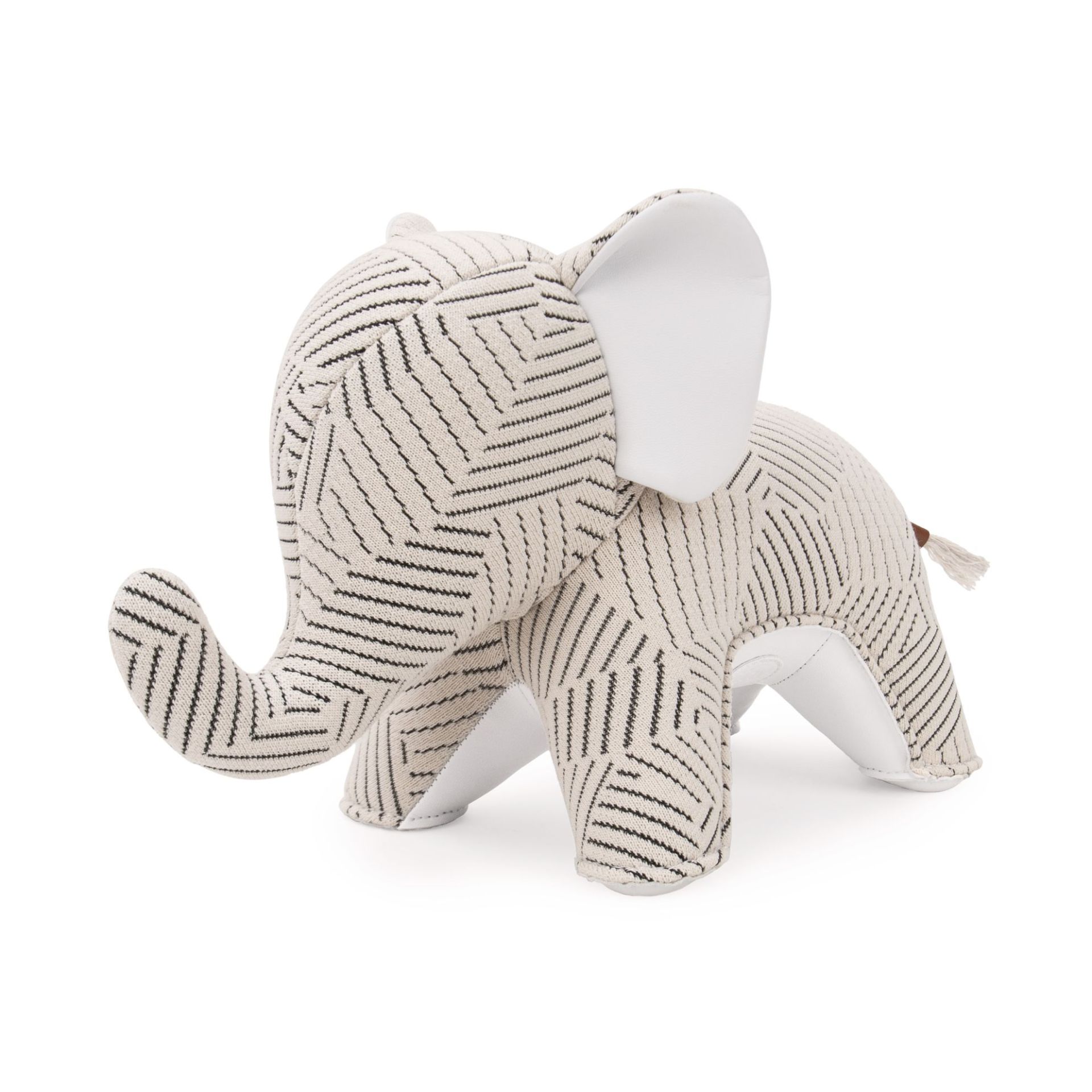 Buchstütze Elefant Abby Razzle Dazzle weiß Züny x KVADRAT