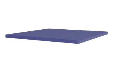 Blaue Panton Wire Abdeckplatte B 35 cm von Montana für modulare Regale und Möbel.