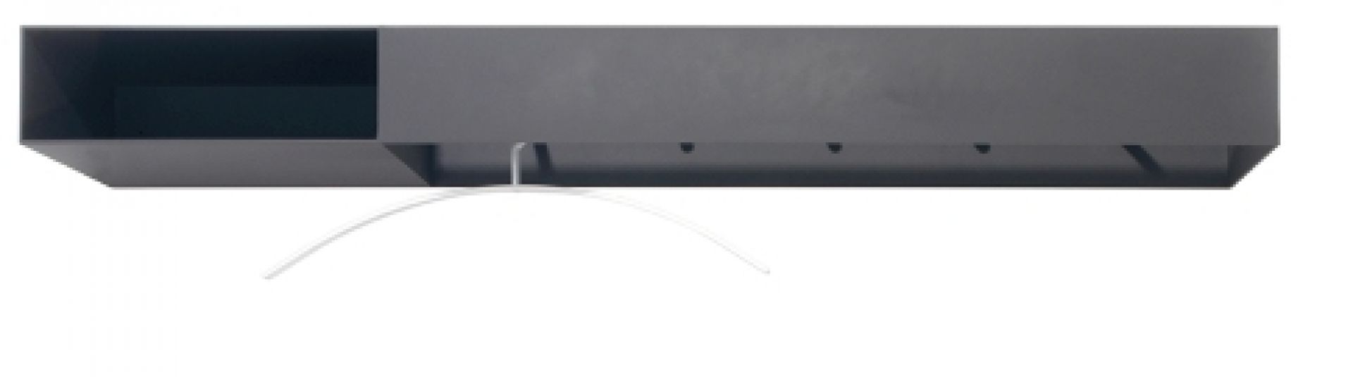 Horizontale Schönbuch Garderobe "Match" in Anthrazit mit Ablage und Kleiderbügel, moderne Wandgarderobe.