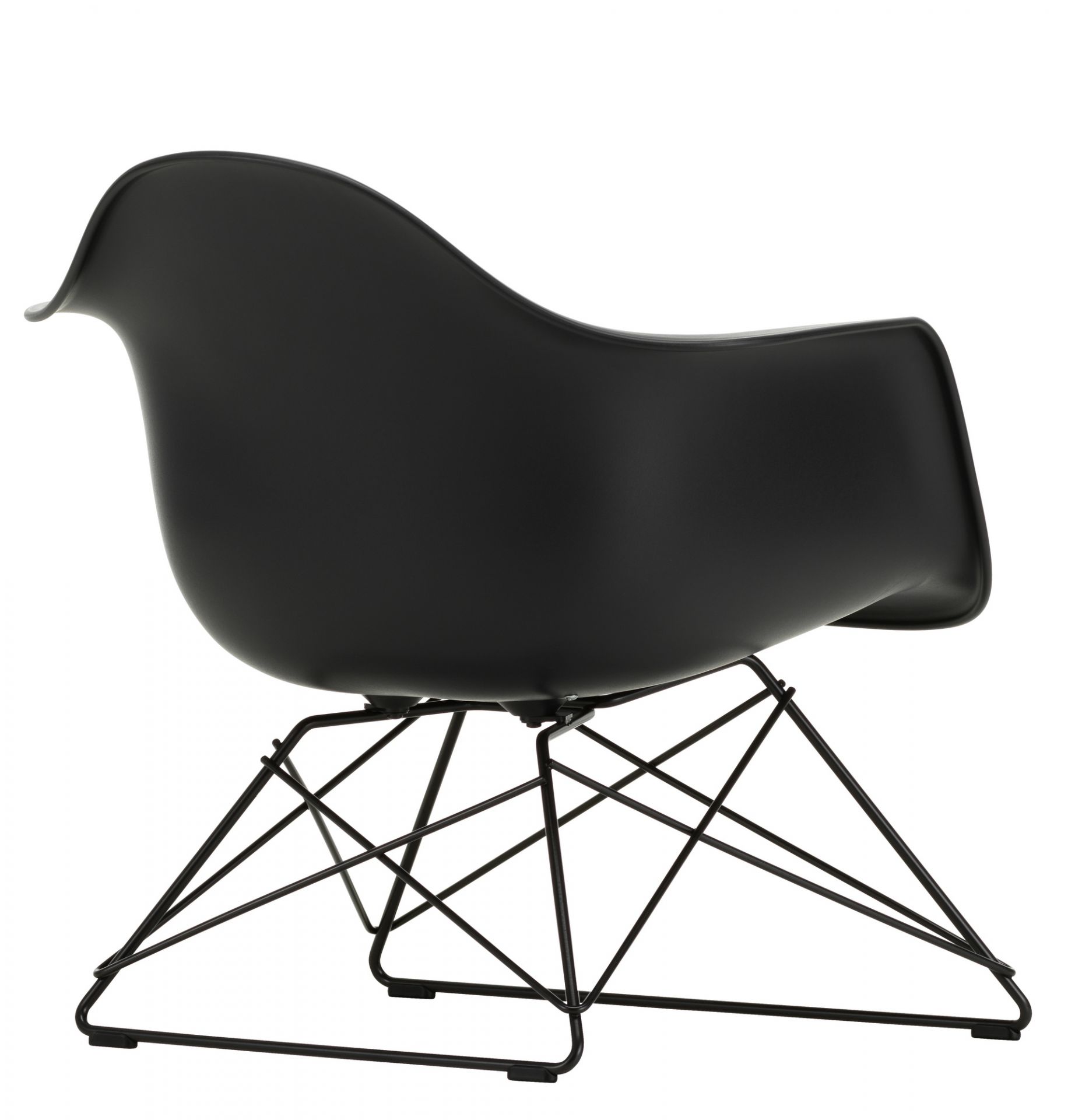 Eames Plastic Arm Chair DAW Stuhl Vitra Ahorn schwarz - Granitgrau