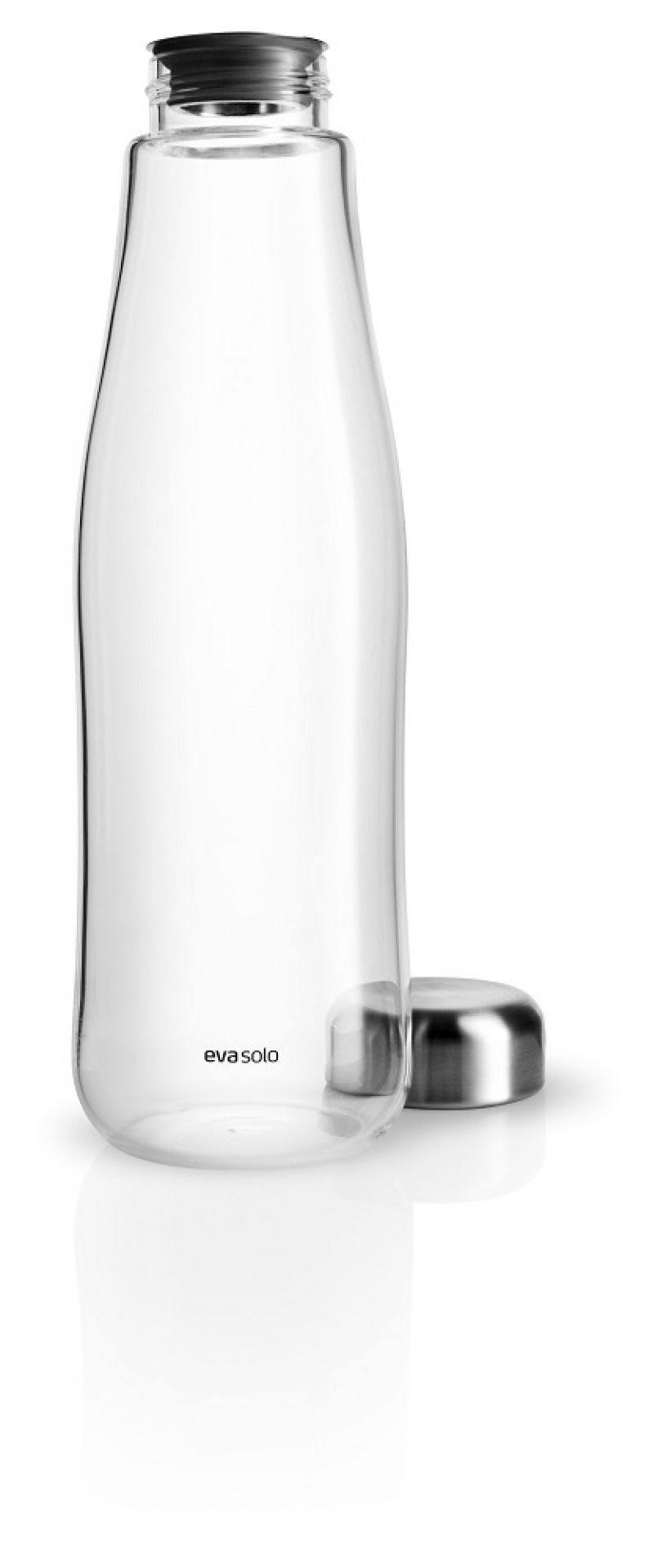 Glas Karaffe von Eva Solo mit Edelstahl Deckel, ideal für Wasser und Saft.