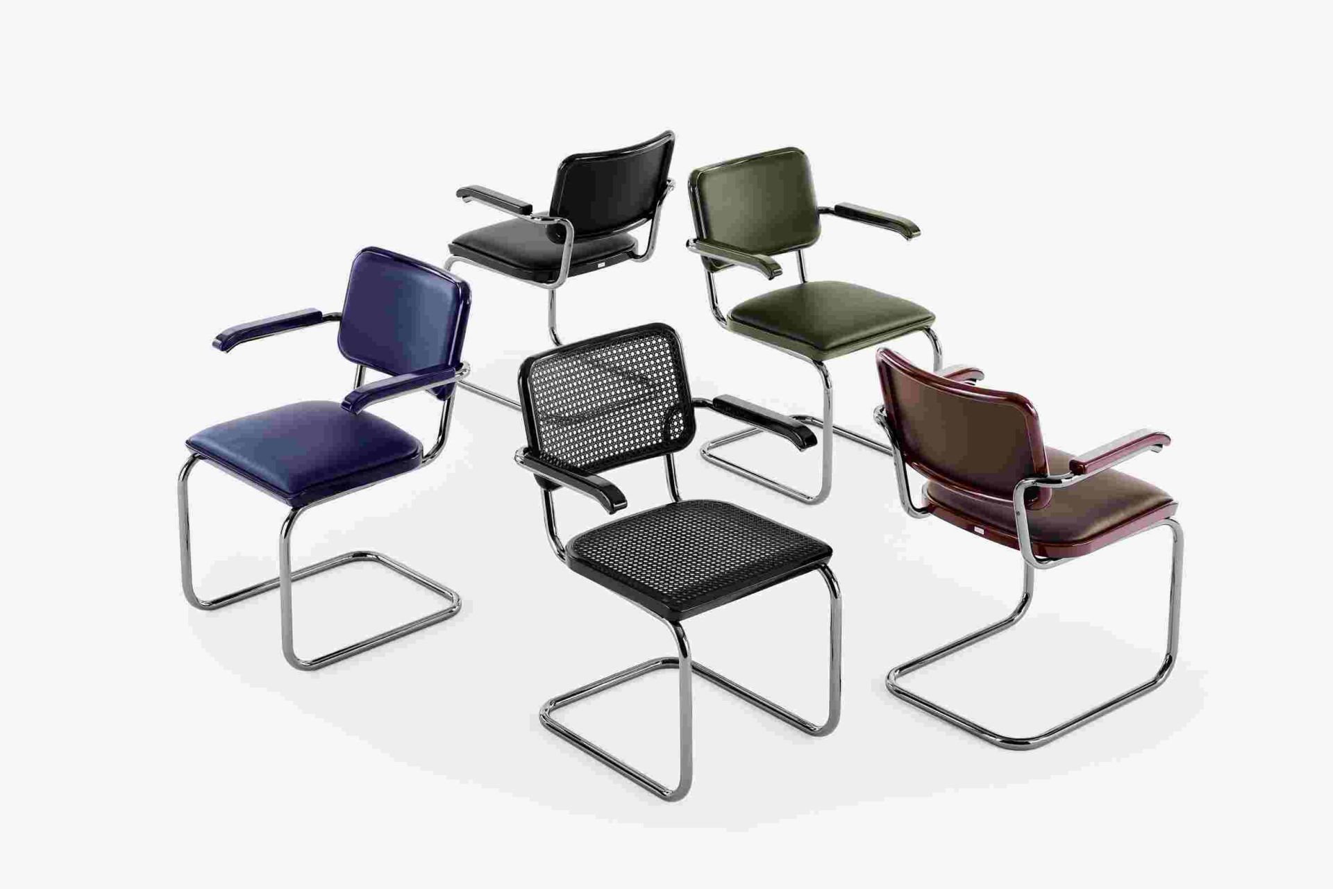 JS. Thonet by Jil Sander S 64 V / S64V Freischwinger Thonet