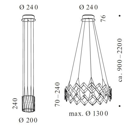 Zoom Pendelleuchte Serien Lighting