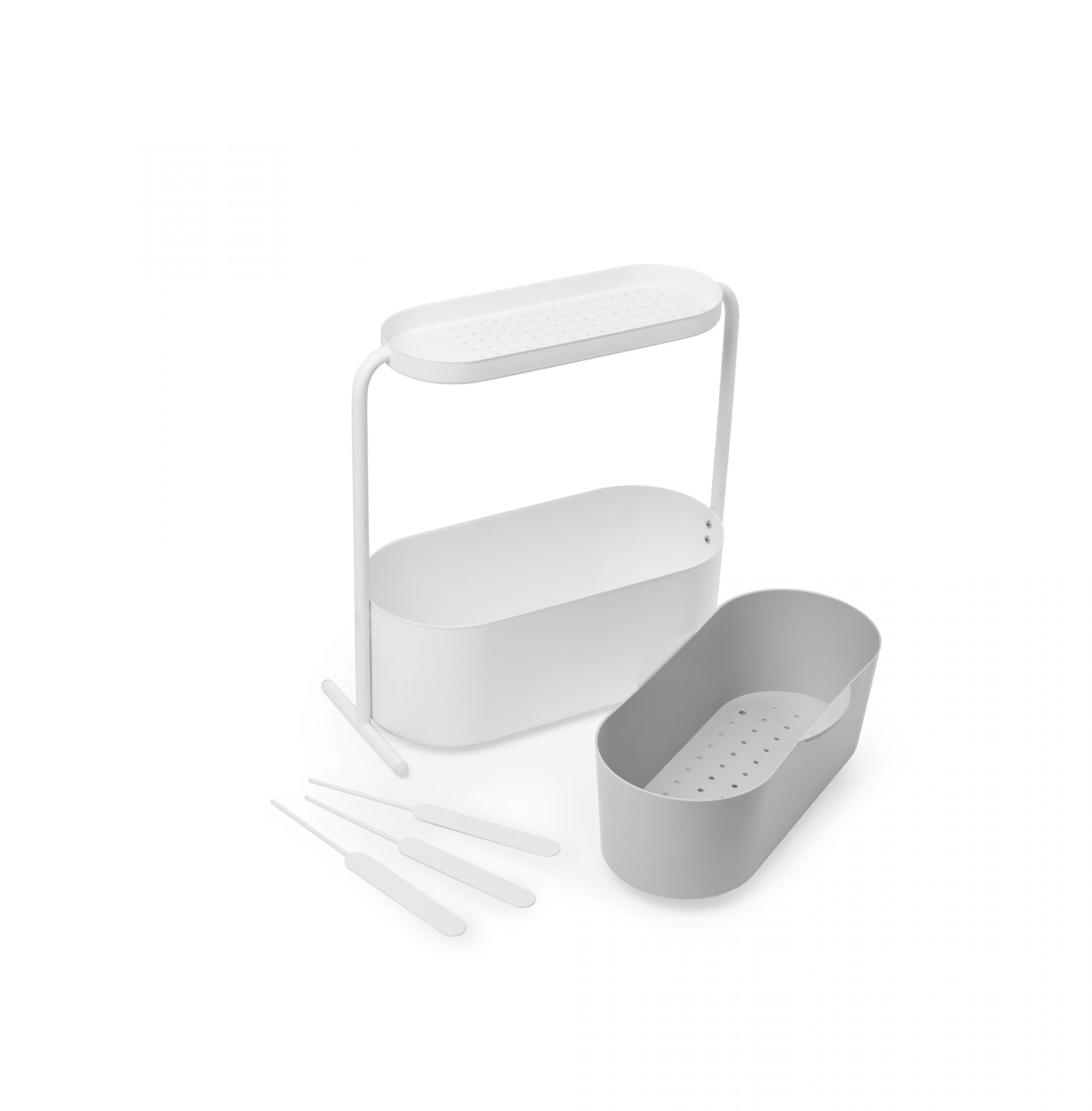 Giardino Planter Kräutertopf mit Etagen und Bewässerungssystem, ideal für Küche und Balkon.