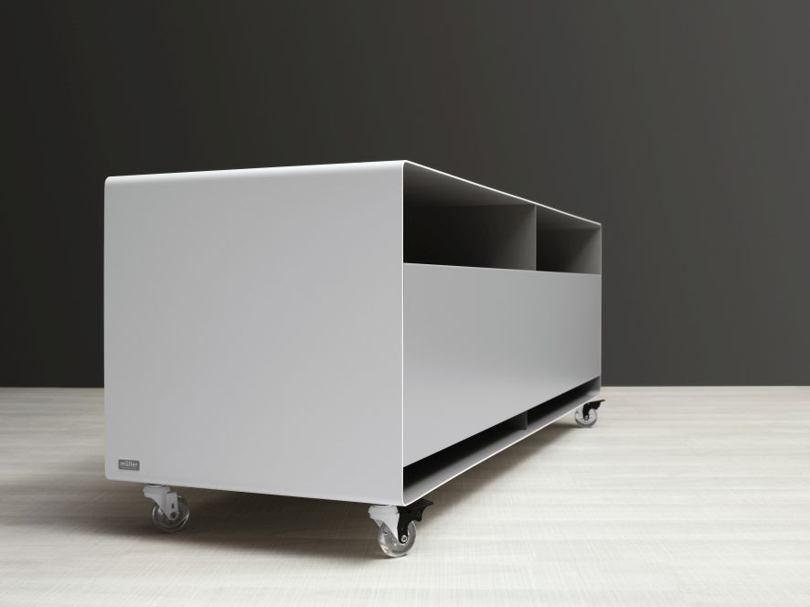 R109N Sideboard mit Transparentrollen Müller Möbelfabrikation - QUICK SHIP