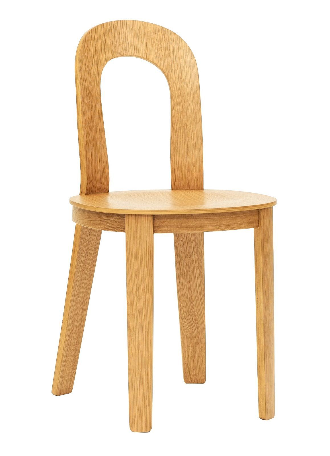 Olivia Chair: Holzstuhl von Design House Stockholm aus Eiche natur, Frontansicht.