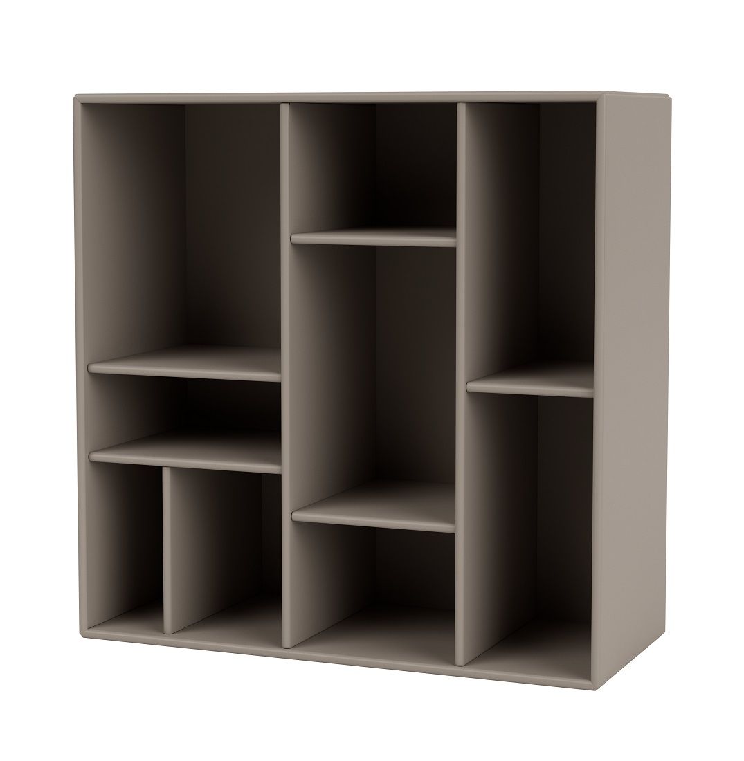 Compile Wandregal in Taupe: Modernes Regal mit Fächern für Wohnzimmer oder Büro.