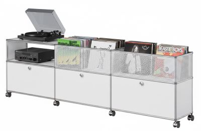 Sideboard mit Vinyl-Aufbewahrung USM Haller