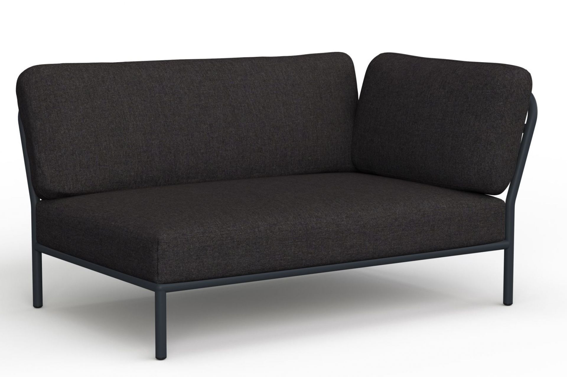 Houe Level Outdoor Sofa, dunkelgrau, Eckelement für Garten und Terrasse.