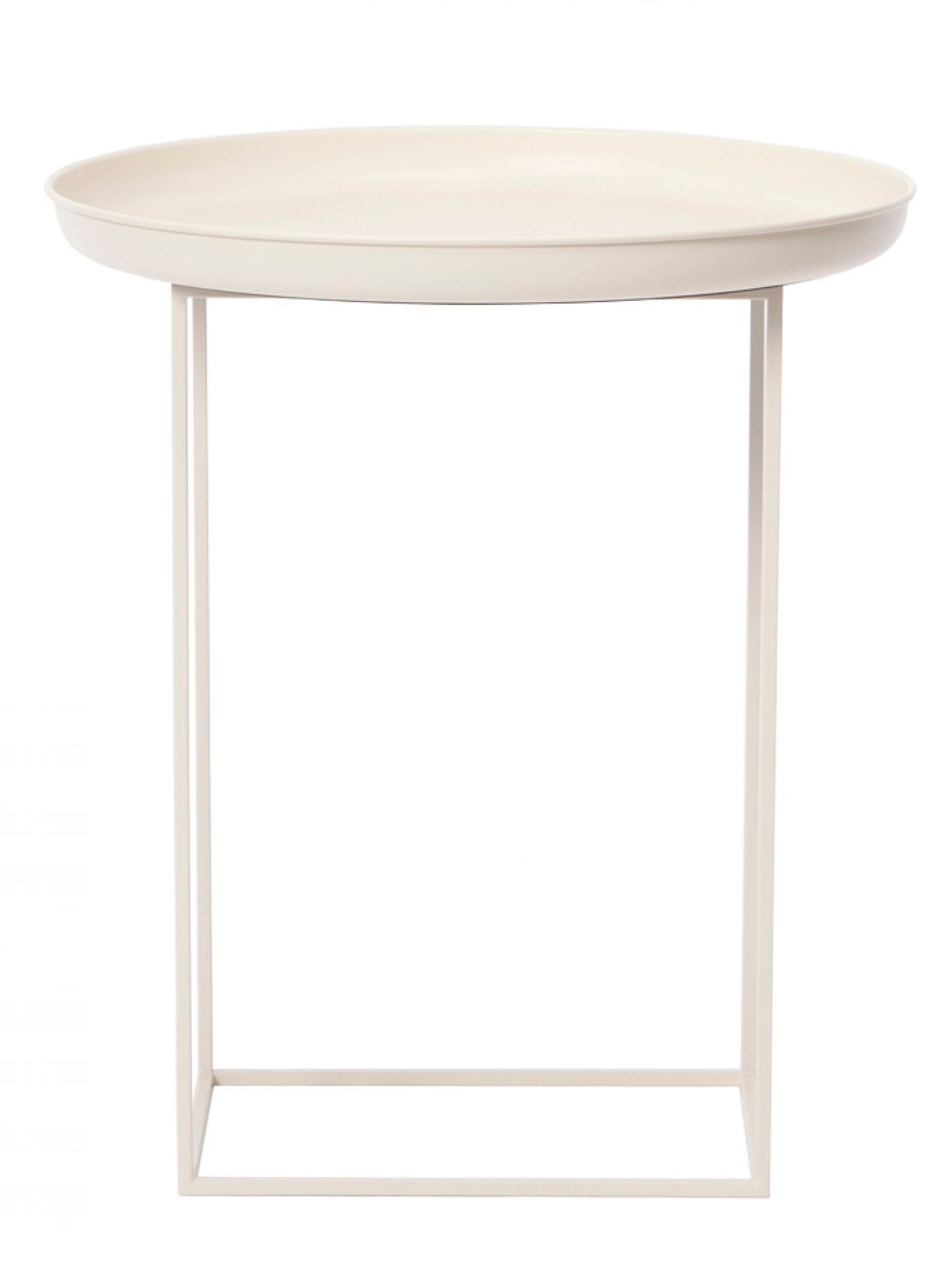 Duke Small Side Table Beistelltisch von Norr11 in Bronze, runder Tisch mit filigranem Metallgestell.