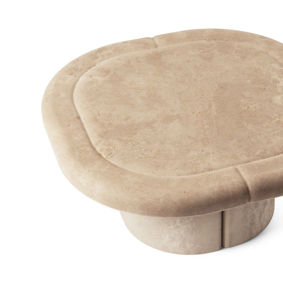 Nahaufnahme des Alder Lounge Table, ein quadratischer Couchtisch für drinnen und draußen.