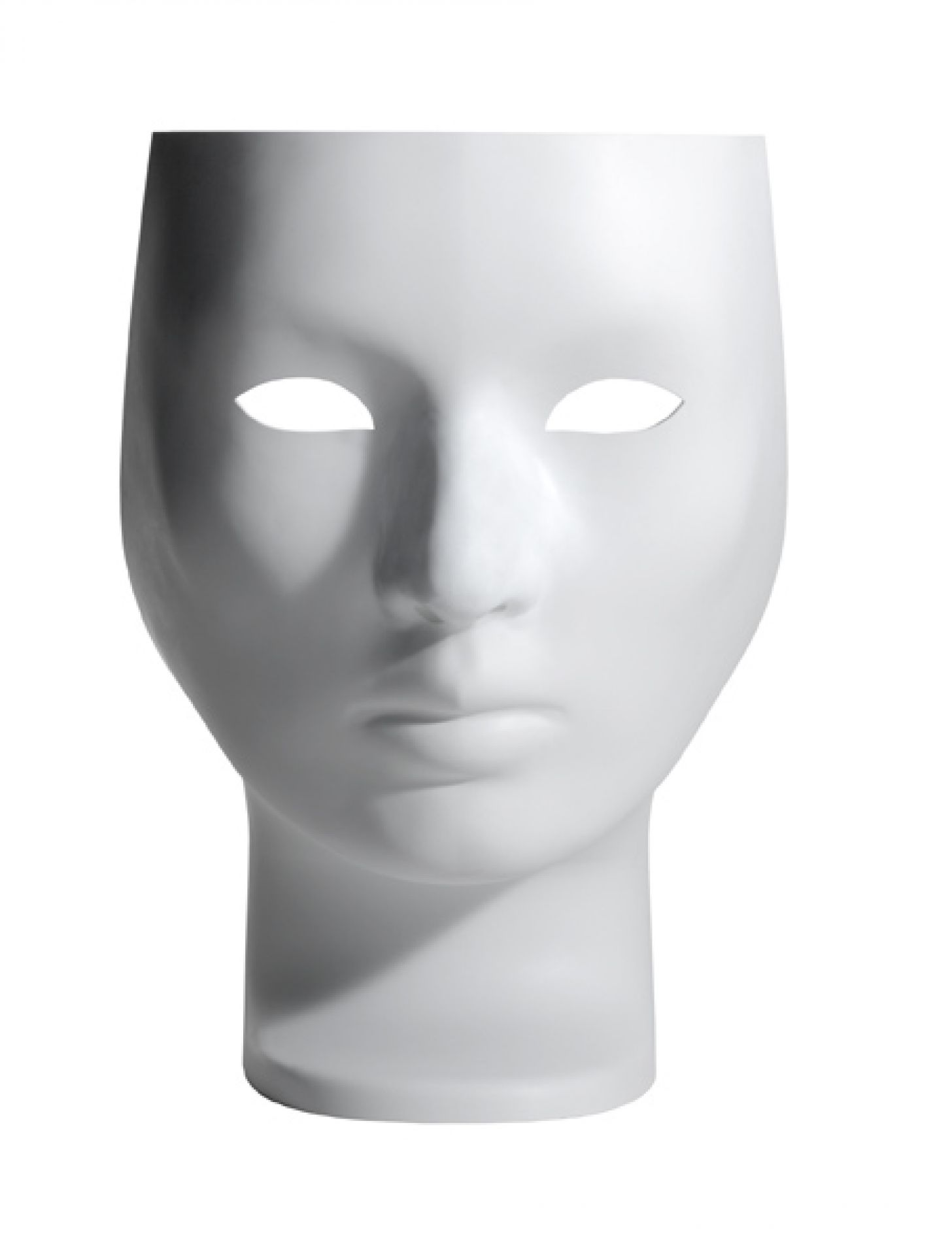 Weißer Nemo Sessel von Driade in Form eines stilisierten Gesichts. Design Sitzmöbel.