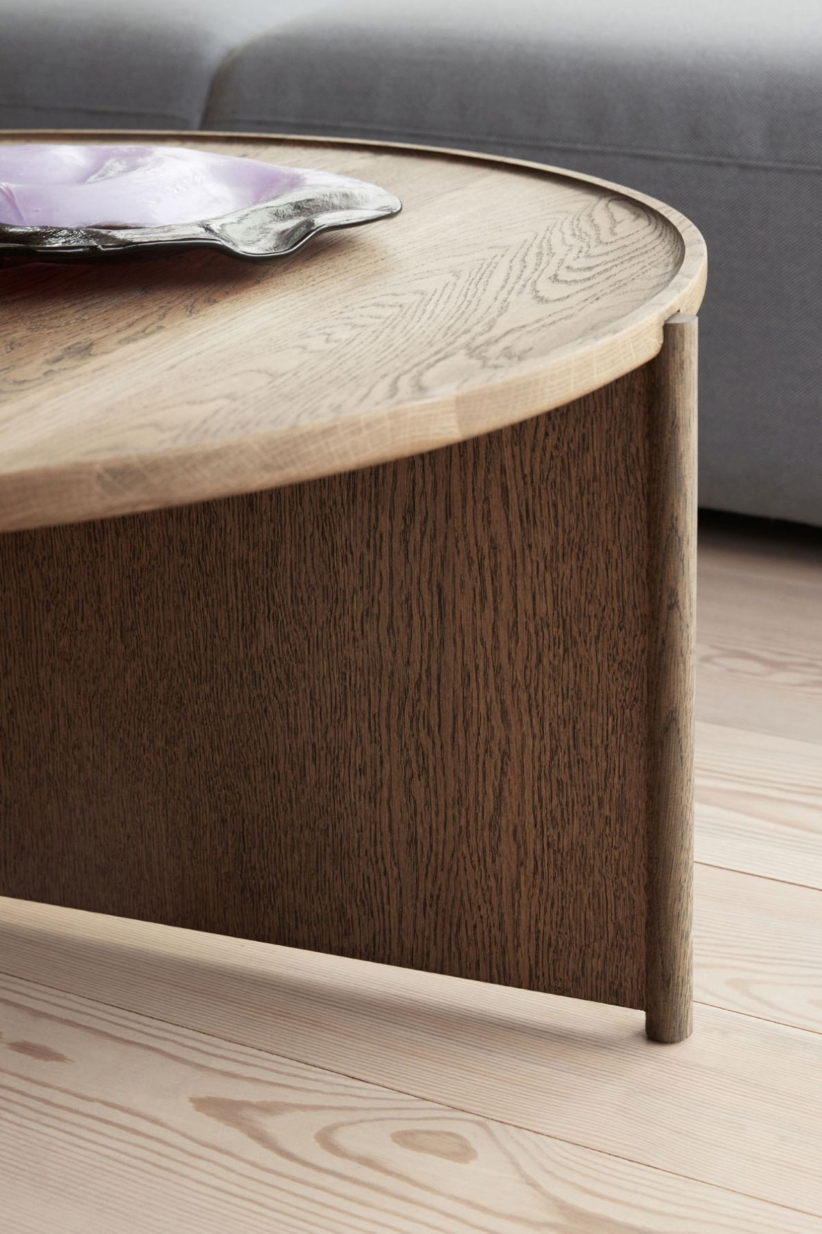 Cling Kaffeetisch Ø70cm Eiche hell Northern