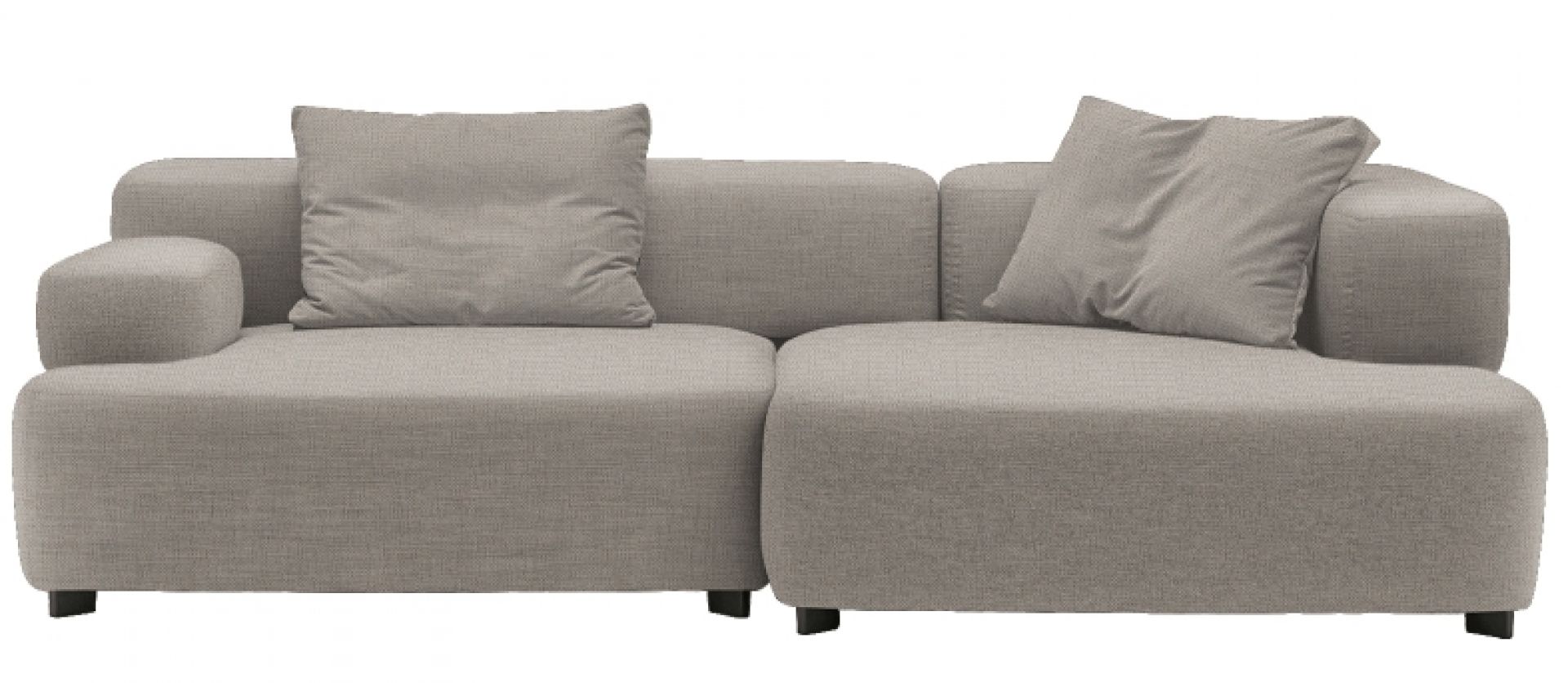 Alphabet 3-Sitzer Sofa Armlehne Rechts Fritz Hansen