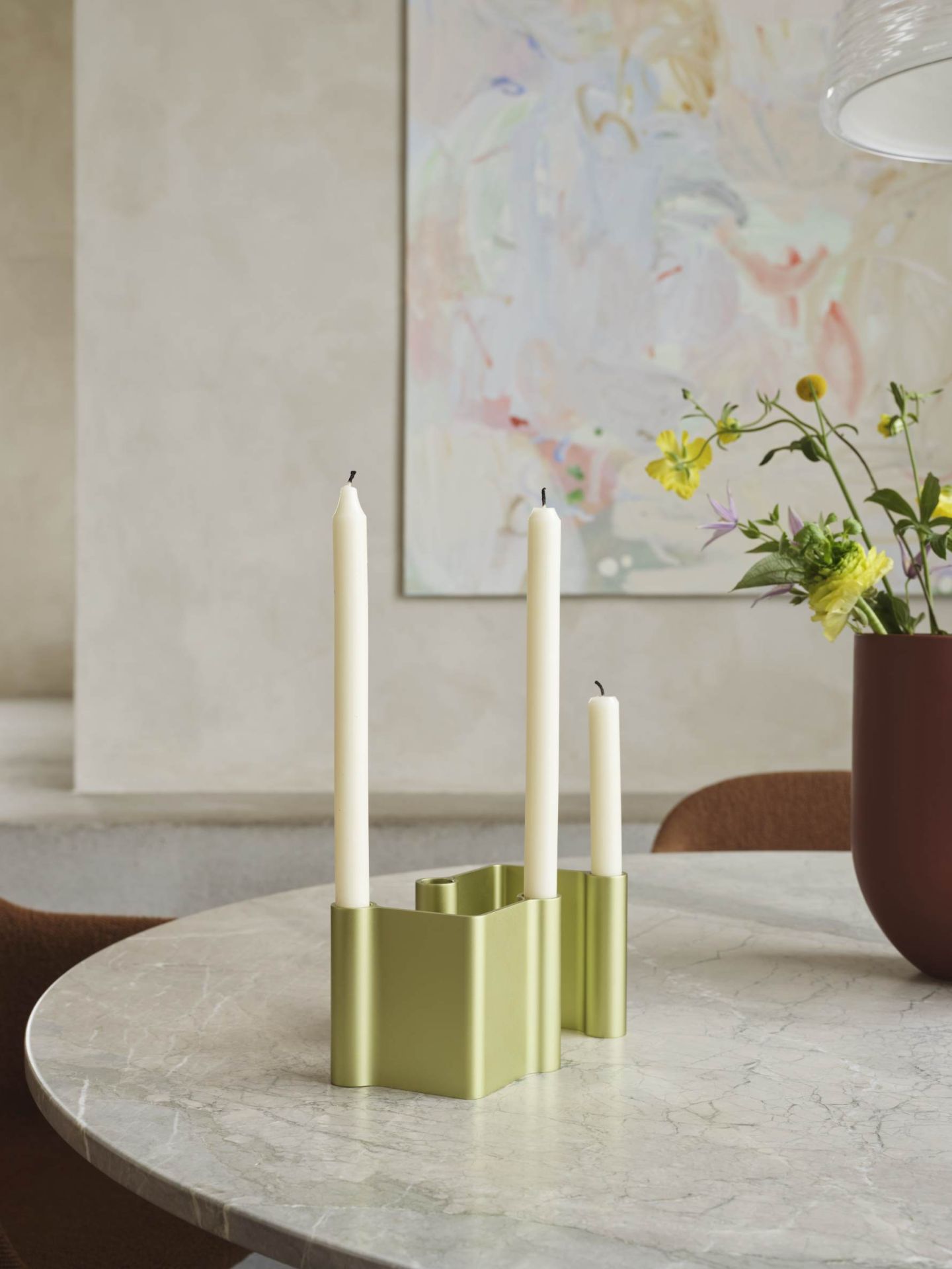 Pair Candleholder Kerzenständer Muuto B 10 x H 11 cm / Schwarz