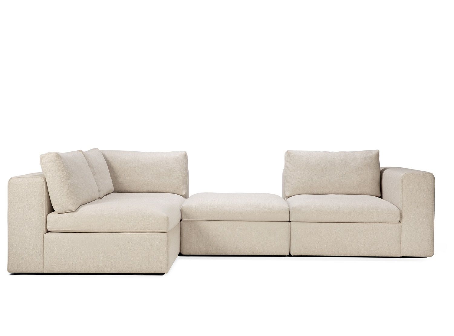 Mellow Polsterhocker Off White Eco Stoff Ethnicraft