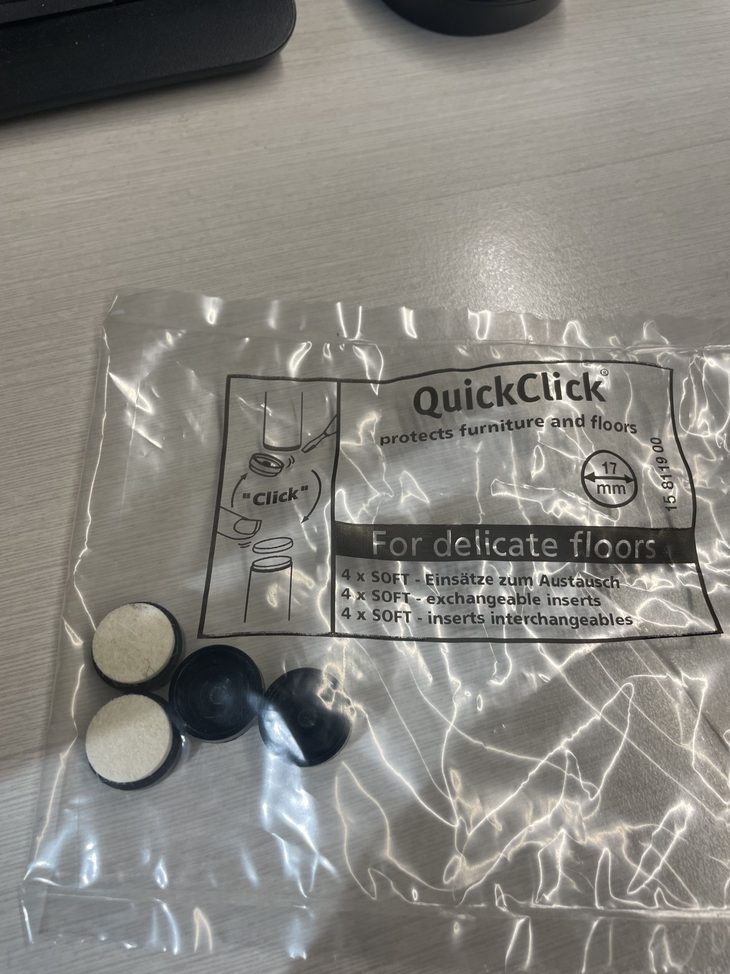 Gleitersatz / Filzgleiter J-Serie, Dorso, Uchiwa,  AAC Holzbasis Hay 