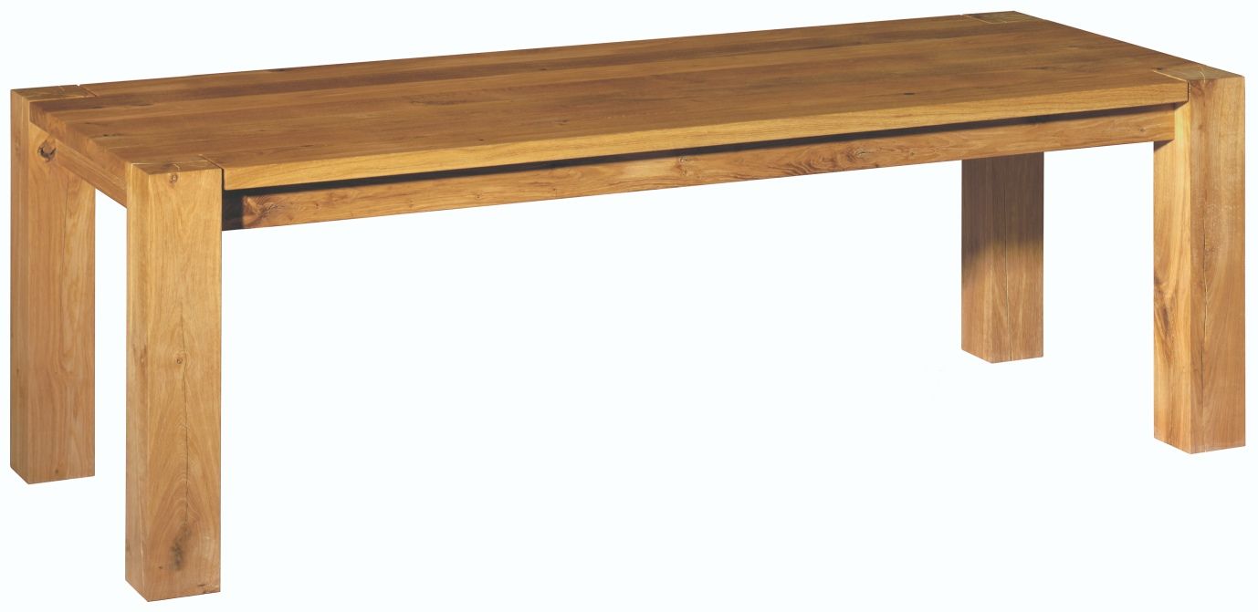 TA04 Bigfoot Tisch von e15 aus massivem geöltem Eichenholz, modernes Design für Esszimmer.