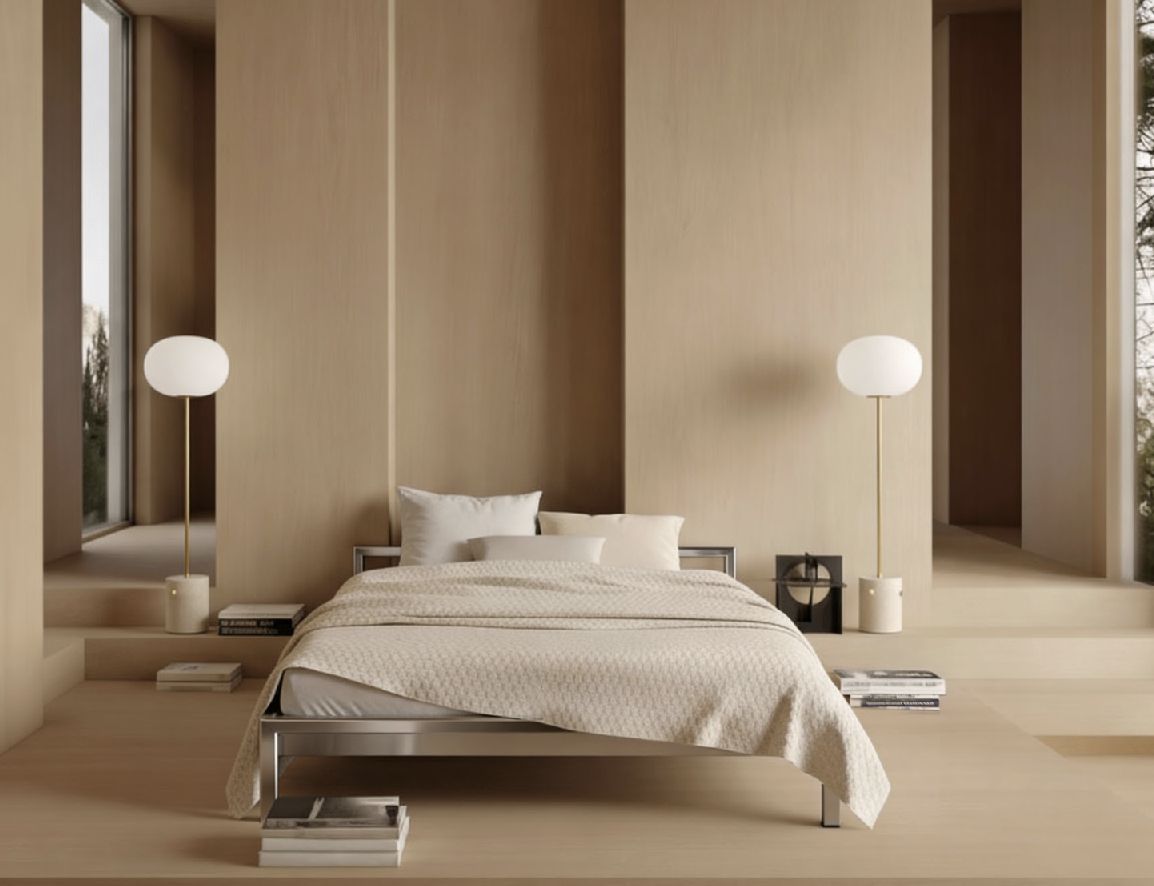 Pure Bett Edelstahl H 667 VA 140 x 200 cm Hans Hansen