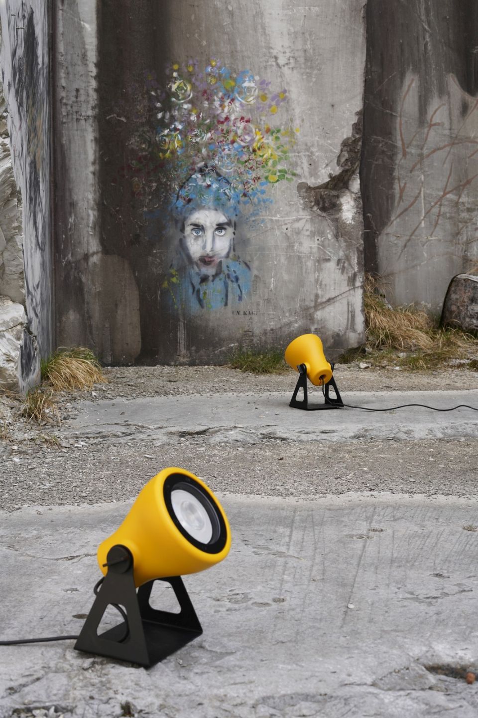 Mini Frog Outdoor Leuchte Gelb Martinelli Luce