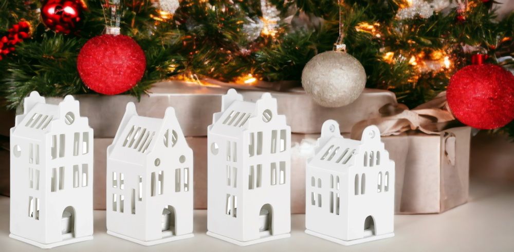 Zuhause Lichthaus Sortiment 4-er Set Grachten Räder 