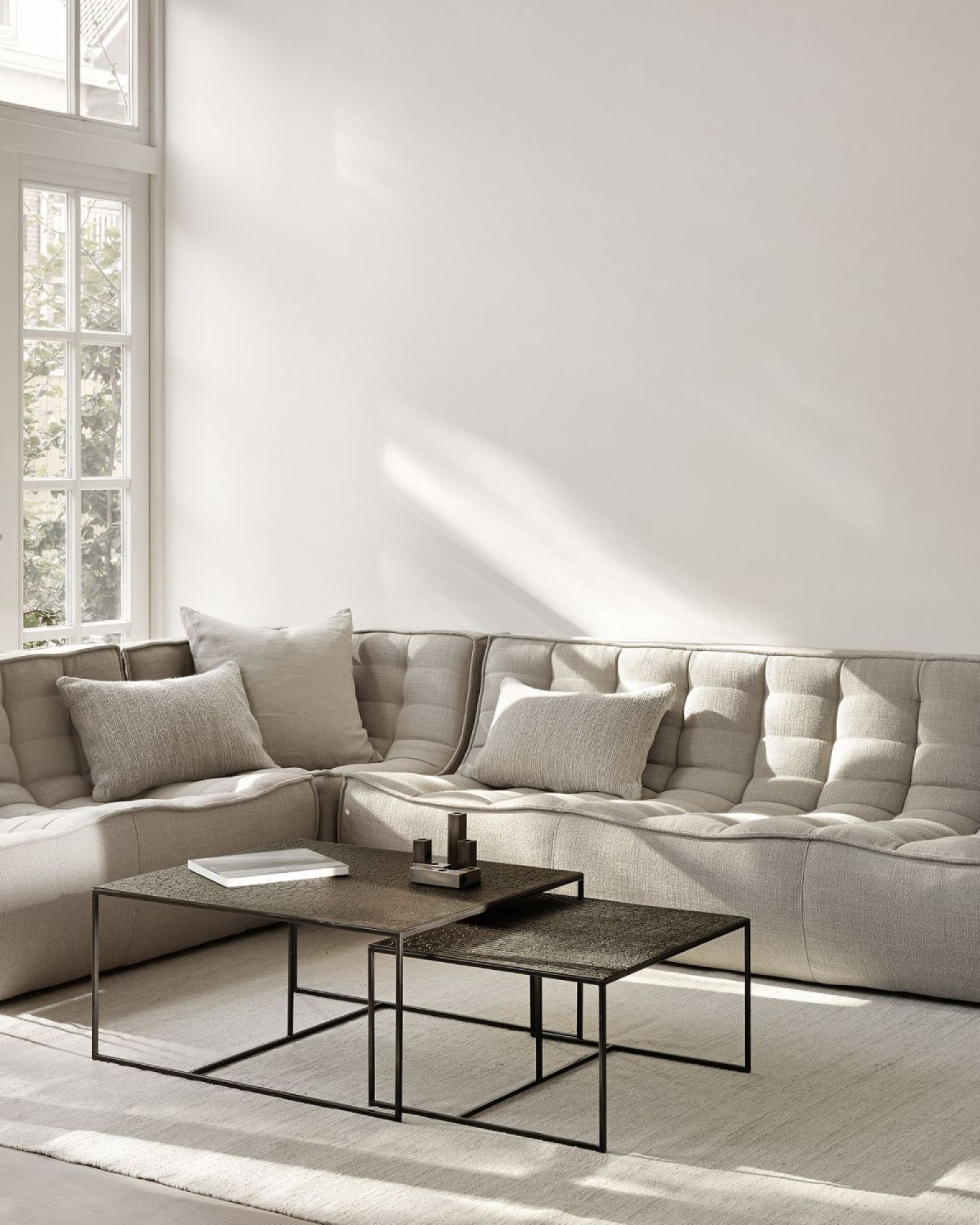 Pentagon Couchtisch 2er Set Whisky Ethnicraft