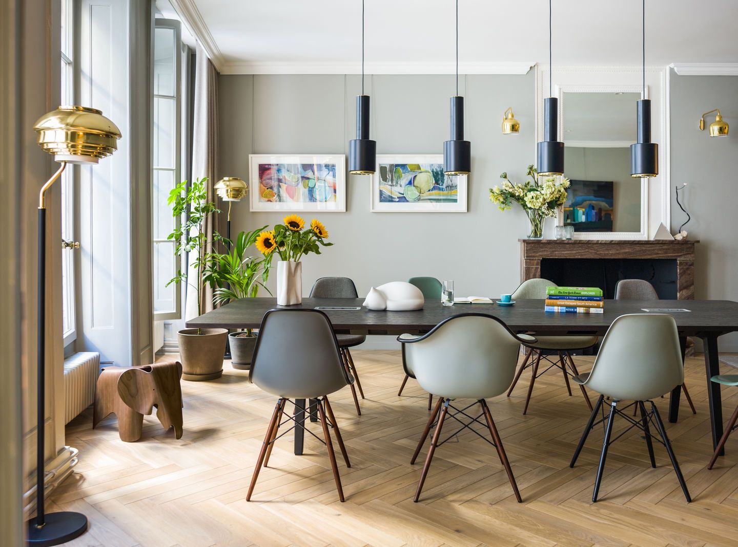 Eames Fiberglass Chair DSW Stuhl Vitra