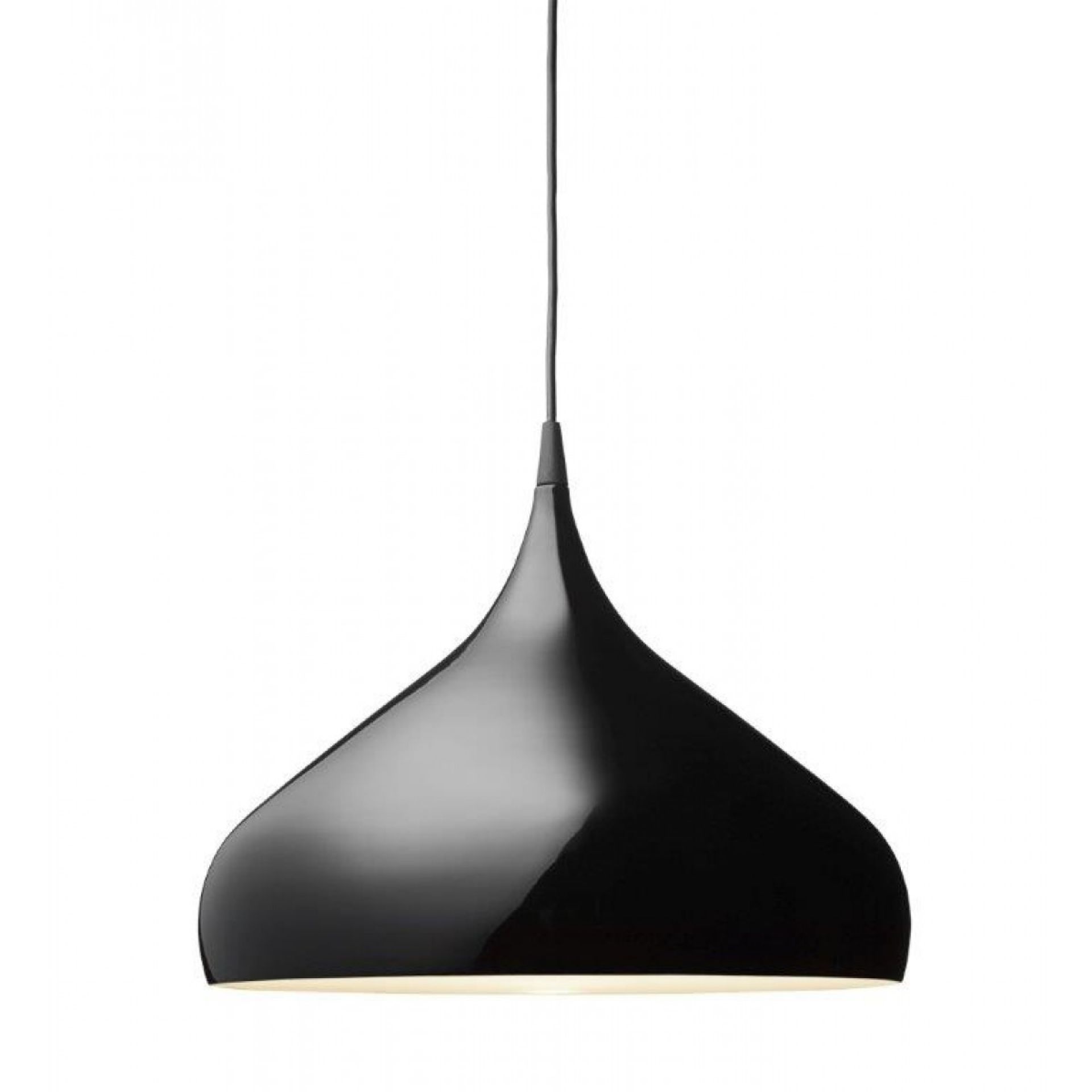 Schwarze AndTradition Spinning BH2 Pendelleuchte. Moderne Hängelampe für Wohnzimmer und Esszimmer.