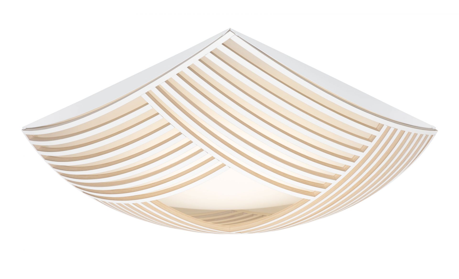 Kuulto 9100 Deckenleuchte von Secto Design in Weiß, moderne Holzlampe für Deckenmontage.