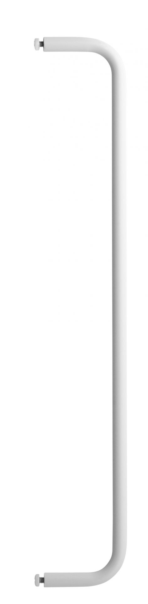 Weiße Metallstange für String Regalsystem, 58 cm breit, zur Wandmontage.