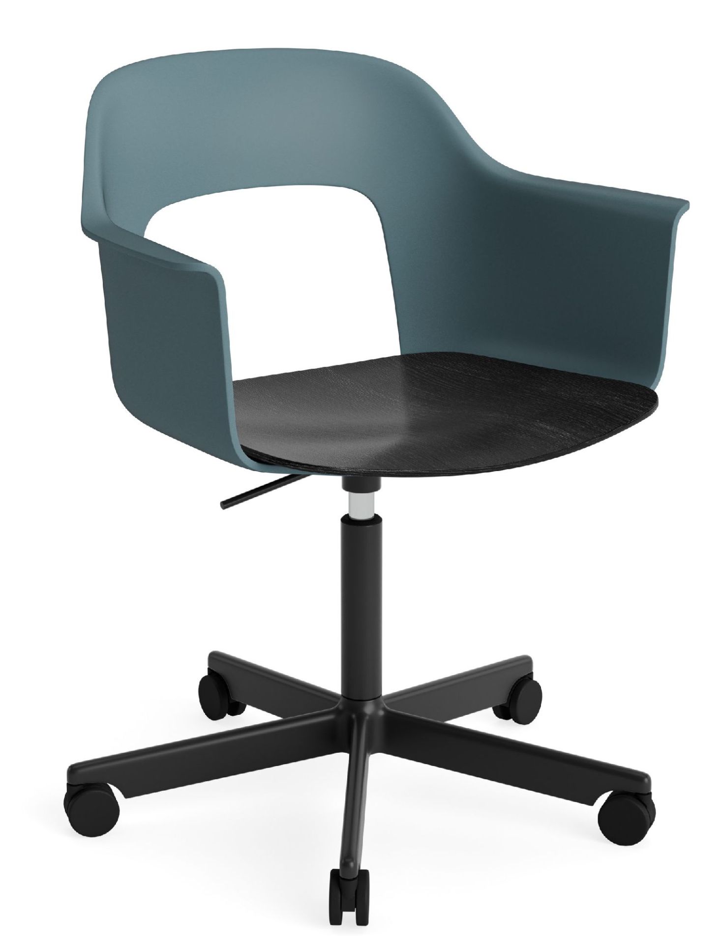 Layout Armchair 242 Armlehnstuhl 4-Sternfuß Gasfeder mit Drehfunktion Hay