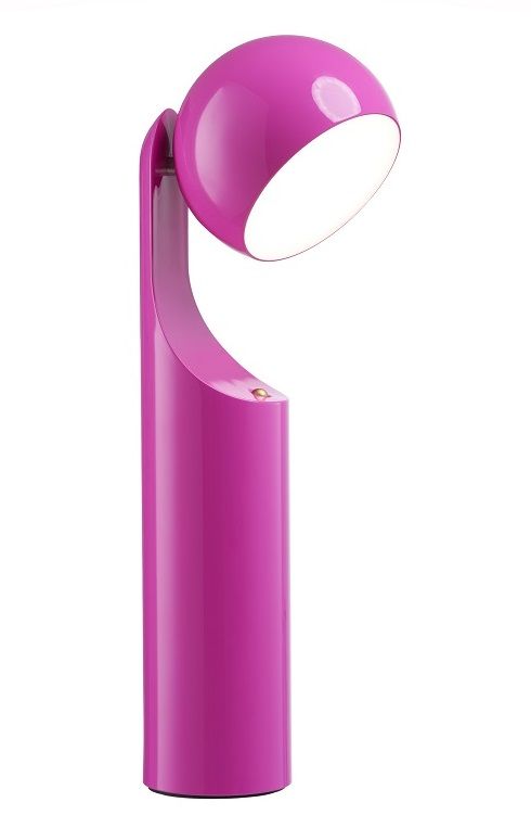 Pinke Mono Portable Reading Lamp Akkuleuchte von house of home, moderne Tischleuchte mit Akku.