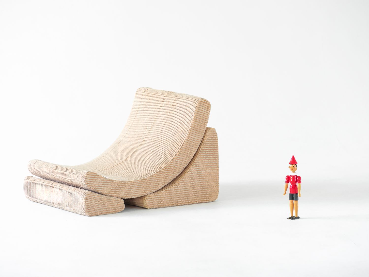 Mond Kindersessel Breitcord Brauner Zucker Wigiwama